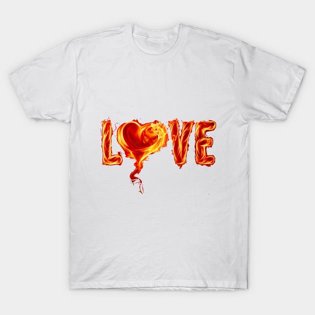 heart T-Shirt by fadhilshop